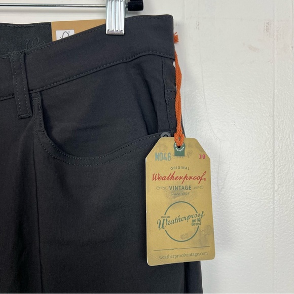 NWT Weatherproof Vintage Performance Pants Mens 38x30 Dark Grey Stretch Flex - Picture 2 of 5